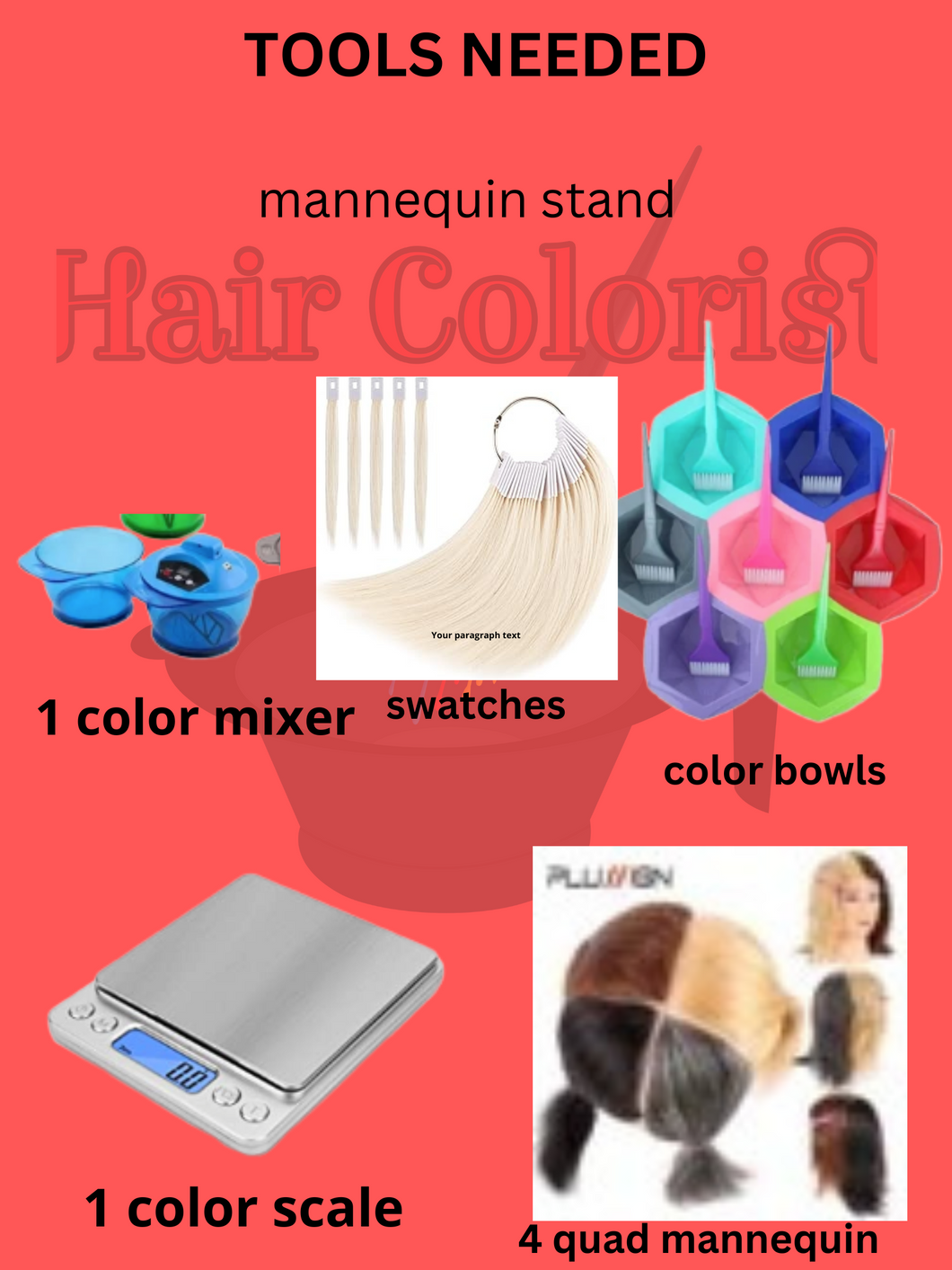 hair color challenge product tool bundle